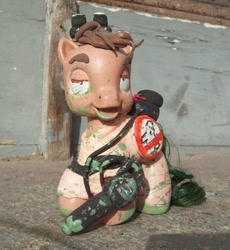 Size: 406x442 | Tagged: artist needed, safe, earth pony, pony, crossover, custom, ghostbusters, irl, photo, solo, toy