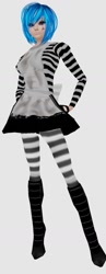 Size: 640x1644 | Tagged: safe, artist:raxonxvi, dj pon-3, vinyl scratch, human, alice madness returns, humanized, imvu, solo