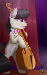 Size: 1181x1890 | Tagged: safe, artist:php97, octavia melody, earth pony, pony, bowtie, cello, female, mare, musical instrument, solo