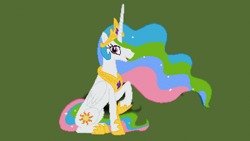 Size: 1920x1080 | Tagged: safe, artist:lundashy, princess celestia, alicorn, pony, minecraft, minecraft pixel art, pixel art