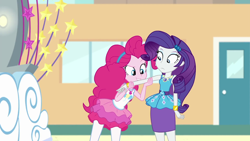 Size: 1920x1080 | Tagged: safe, screencap, pinkie pie, rarity, better together, equestria girls, rollercoaster of friendship