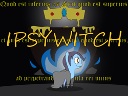 Size: 800x600 | Tagged: safe, artist:cogweaver, oc, oc only, oc:ipsywitch, pony, cloak, clothes, emerald tablet, pointy ponies, solo