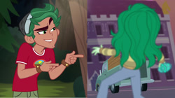 Size: 1154x644 | Tagged: safe, screencap, timber spruce, wallflower blush, better together, equestria girls, forgotten friendship, legend of everfree, derpibooru, juxtaposition, juxtaposition win, meme, meta