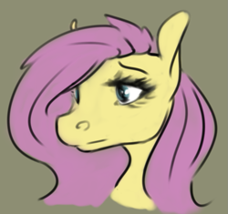 Size: 857x807 | Tagged: safe, artist:tempusfidgets, fluttershy, pegasus, pony, bust, female, simple background, solo