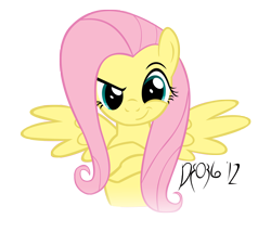 Size: 3310x2828 | Tagged: safe, artist:darkfire036, fluttershy, pegasus, pony, badass, crossed arms, dreamworks face, forelegs crossed, looking at you, simple background, solo, transparent background, vector