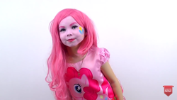 Size: 1280x720 | Tagged: safe, pinkie pie, human, clothes, cosplay, costume, irl, irl human, photo