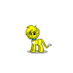 Size: 400x400 | Tagged: safe, cat, counterfeit cat, crossover, maximillion fluffybottom, ponified, pony town, simple background, solo, white background