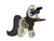 Size: 1500x1125 | Tagged: safe, artist:yamsmos, octavia melody, earth pony, pony, black mane, female, gray coat, gun, mare, solo, weapon