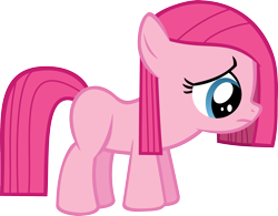 Size: 3000x2335 | Tagged: safe, artist:strawbellycake, pinkie pie, earth pony, pony, the cutie mark chronicles, female, filly, filly pinkie pie, sad, simple background, solo, transparent background, vector, younger