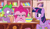 Size: 1280x738 | Tagged: safe, derpibooru import, screencap, pinkie pie, spike, twilight sparkle, twilight sparkle (alicorn), alicorn, dragon, earth pony, pony, ppov, discovery family logo, floppy ears