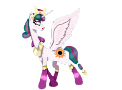 Size: 1200x890 | Tagged: safe, artist:samantha062104, princess celestia, alicorn, pony, evil celestia, solo