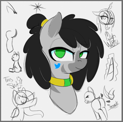 Size: 925x923 | Tagged: safe, pony, meta, sketch, solo, twitter