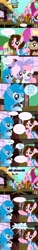 Size: 1236x8120 | Tagged: safe, artist:shinta-girl, oc, oc only, oc:dream star, oc:flower white, oc:shinta pony, oc:shiny love, aaron pony, ceruyo, comic, train station, vacation