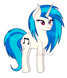 Size: 758x876 | Tagged: safe, artist:chaostrical, dj pon-3, vinyl scratch, pony, unicorn, simple background, solo, transparent background