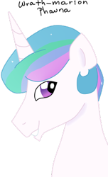 Size: 265x437 | Tagged: safe, artist:wrath-marionphauna, prince solaris, princess celestia, alicorn, pony, digital art, male, prince, rule 63, simple background, smiling, solo