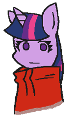 Size: 198x320 | Tagged: safe, artist:threetwotwo32232, derpibooru import, twilight sparkle, metal gear solid, paz ortega andrade, solo