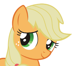 Size: 1001x924 | Tagged: artist needed, safe, applejack, earth pony, pony, simple background, solo, white background