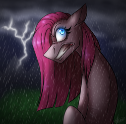 Size: 3845x3787 | Tagged: safe, artist:ggchristian, pinkie pie, pony, lightning, pinkamena diane pie, solo