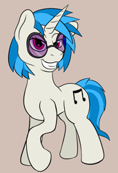 Size: 1558x2284 | Tagged: safe, artist:nudeknightart, dj pon-3, vinyl scratch, pony, unicorn, female, mare, simple background, solo