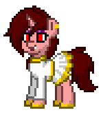Size: 150x170 | Tagged: safe, artist:lavenderheart, oc, oc only, oc:lavenderheart, pony, unicorn, marriage, pony town, simple background, solo, wedding, white background