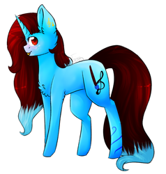 Size: 845x889 | Tagged: safe, artist:twinkepaint, oc, oc only, pony, unicorn, chest fluff, female, mare, simple background, solo, tongue out, white background