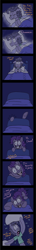 Size: 1001x6860 | Tagged: safe, artist:crazynutbob, cheese sandwich, pinkie pie, earth pony, pony, bed, comic, crawling, creepy, creepy smile, dark, fear, head tilt, miraculous ladybug, night, pillow, reference, screaming, shrunken pupils, sleep talking, sleeping, smiling, sweat, wall eyed