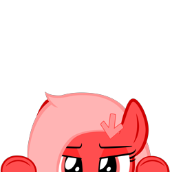 Size: 10000x10000 | Tagged: safe, artist:mrkat7214, derpibooru exclusive, part of a set, oc, oc only, oc:downvote, pony, absurd resolution, cute, derpibooru, derpibooru ponified, downvote bait, downvotes are upvotes, lidded eyes, meta, ocbetes, peekaboo, peeking, ponified, simple background, solo, soon, transparent background, vector