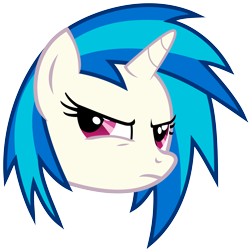 Size: 4114x4115 | Tagged: safe, artist:namelesshero2222, dj pon-3, vinyl scratch, pony, unicorn, absurd resolution, bust, female, horn, mare, portrait, simple background, solo, transparent background, vector