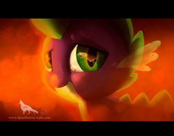 Size: 1000x778 | Tagged: dead source, safe, artist:dezzoi, spike, dragon, close-up, male, solo