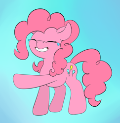 Size: 2416x2488 | Tagged: safe, artist:the-fox-experiment, pinkie pie, earth pony, pony, crying, cutie mark, face of fun, female, giggling, laughing, mare, reaction image, simple background, tears of laughter