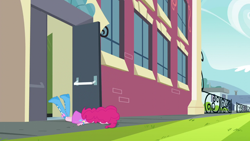 Size: 1280x720 | Tagged: safe, screencap, pinkie pie, equestria girls, friendship games, faceplant, ouch, solo
