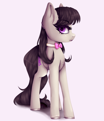 Size: 1900x2200 | Tagged: safe, artist:audriearts, octavia melody, earth pony, pony, bowtie, chest fluff, colored hooves, cute, ear fluff, female, heart eyes, mare, profile, solo, tavibetes, wingding eyes