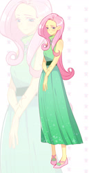 Size: 731x1417 | Tagged: safe, artist:麻尾, fluttershy, equestria girls, clothes, dress, female, solo, zoom layer