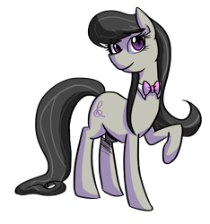 Size: 1280x1367 | Tagged: safe, artist:gintoki23, octavia melody, earth pony, pony, bowtie, cute, female, mare, simple background, solo, tavibetes, transparent background