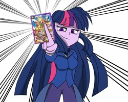 Size: 1000x800 | Tagged: safe, artist:geraritydevillefort, derpibooru import, twilight sparkle, twilight sparkle (alicorn), alicorn, equestria girls, card, duel masters, monsparkle, solo