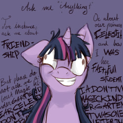 Size: 600x600 | Tagged: safe, artist:voiceless, derpibooru import, twilight sparkle, derp, insanity, paranoid, paranoid twilight, solo, text, twilight snapple, wall writing