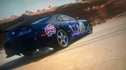 Size: 2592x1456 | Tagged: safe, derpibooru import, twilight sparkle, 3d, car, forza horizon, jza80, toyota, toyota supra