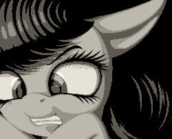 Size: 742x599 | Tagged: artist needed, safe, octavia melody, earth pony, pony, close-up, face, monochrome, solo