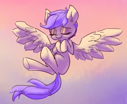 Size: 1280x1048 | Tagged: safe, artist:nobody, scootaloo, eyes closed, solo, spread wings