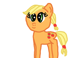 Size: 800x600 | Tagged: safe, artist:starfleet-timelord, artist:starfleettimelordmlp, applejack, earth pony, pony, paint.net, smiling