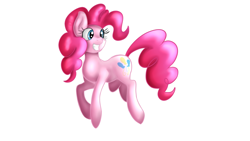 Size: 1280x720 | Tagged: safe, artist:jbond, pinkie pie, earth pony, pony, simple background, solo, white background