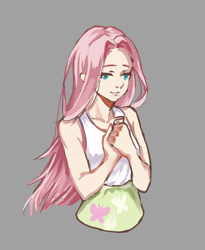 Size: 1600x1950 | Tagged: safe, artist:闷骚少女初窗, fluttershy, human, clothes, female, humanized, solo