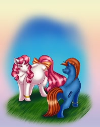 Size: 780x992 | Tagged: safe, artist:thiscrispykat, sweetheart, teddy, g1, my little pony tales, pregnant