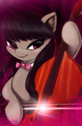 Size: 4200x6400 | Tagged: safe, artist:darksly, octavia melody, earth pony, pony, absurd resolution, cello, cute, female, hoof hold, mare, musical instrument, tavibetes