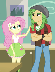 Size: 827x1078 | Tagged: safe, screencap, fluttershy, sandalwood, equestria girls, friendship games, clothes, cropped, sleeveless, tanktop