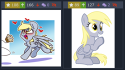 Size: 820x458 | Tagged: safe, derpy hooves, pegasus, pony, leap of faith, blushing, clapping, cute, derpabetes, derpibooru, female, food, heart, loop, mare, meta, muffin, reaction image, screenshots, simple background, sitting, smiling, solo, vector, white background, wings