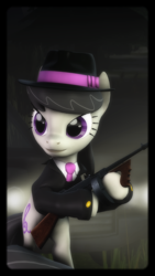 Size: 2160x3840 | Tagged: safe, artist:cortez95, octavia melody, earth pony, pony, 3d, mafia, mafia octavia, solo, source filmmaker