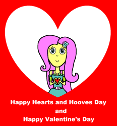 Size: 966x1040 | Tagged: safe, artist:samueljcollins1990, fluttershy, better together, equestria girls, clothes, cute, dress, geode of fauna, happy hearts and hooves day, happy valentines day, heart, hearts and hooves day, holiday, magical geodes, valentine's day