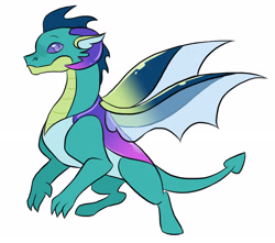 Size: 2663x2354 | Tagged: safe, artist:kianamai, oc, oc only, hybrid, dragonling, interspecies offspring, magical gay spawn, next generation, offspring, parent:spike, parent:thorax, parents:thoraxspike, simple background, solo, spread wings, white background