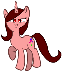 Size: 465x536 | Tagged: safe, artist:lavenderheart, oc, oc only, oc:lavenderheart, bat pony, hybrid, pony, unicorn, cutie mark, mix, ms paint, parents:black x yellow, parents:oc x oc, simple background, solo, unofficial, vector, white background